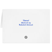 "Dance" Abstract Cards (Back Horizontal)