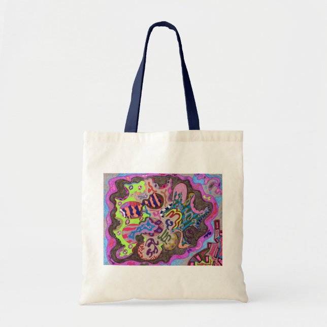 "Dance" Abstract - Customized Tote Bag (Front)