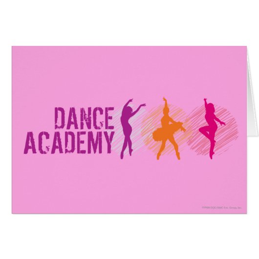 Dance Academy Color Dancers Logo Cards (Front Horizontal)