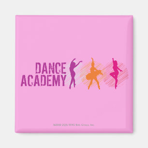 Dance Academy Color Dancers Logo Magnet