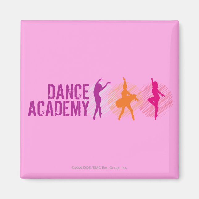 Dance Academy Color Dancers Logo Magnet (Front)