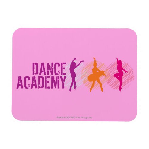 Dance Academy Color Dancers Logo Magnet