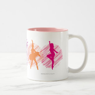 Dance Academy Color Dancers Logo Two-Tone Coffee Mug