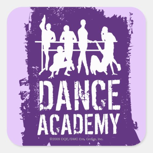 Dance Academy Silhouettes Logo Square Sticker