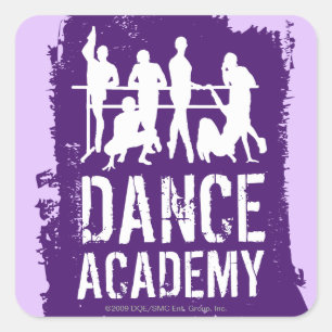 Dance Academy Silhouettes Logo Square Sticker