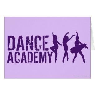 Dance Acadmey Dancer Silhouettes Logo Cards