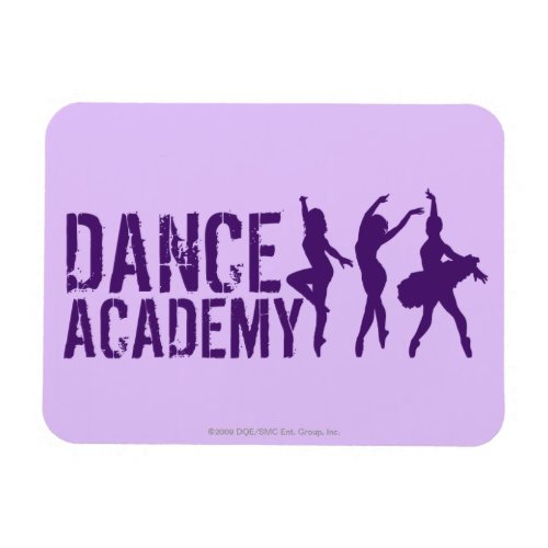 Dance Acadmey Dancer Silhouettes Logo Magnet