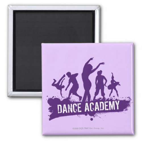 Dance Acadmey Dancer Silhouettes Logo Magnet