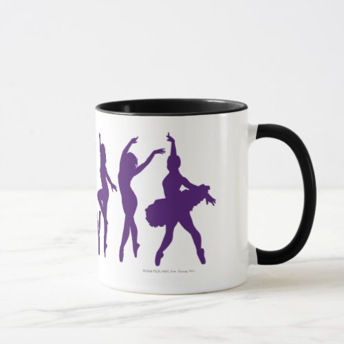 Dance Acadmey Dancer Silhouettes Logo Mug