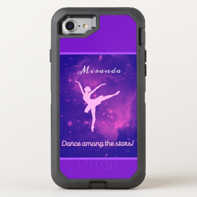 Dance Among The Stars Ballerina Galaxy  Otterbox iPhone Case (Back)