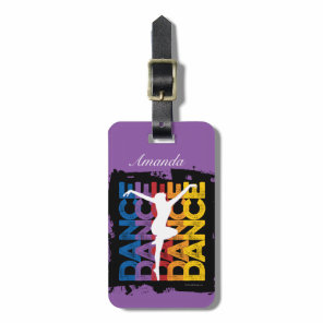 Dance and Letters (Dance) Luggage Tag