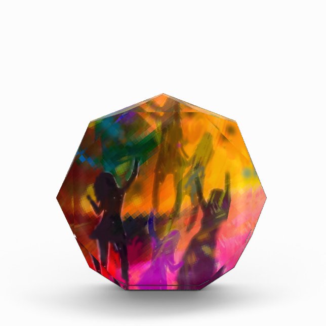 Dance and party acrylic award (Front)