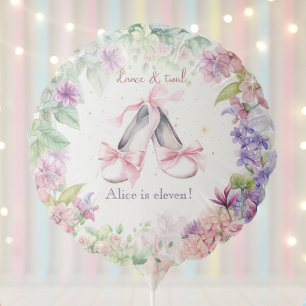 dance and twirl ballerina birthday balloon