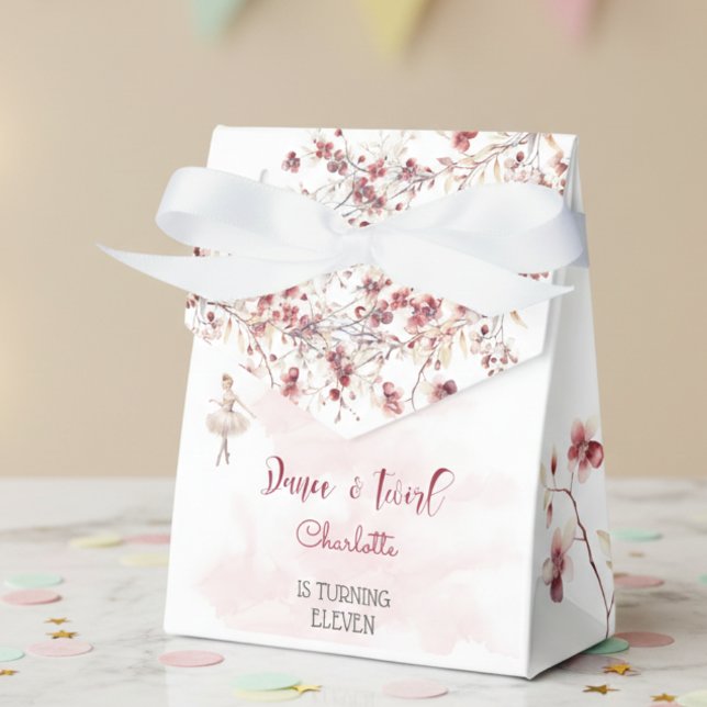 Dance and twirl ballerina birthday favor boxes (Creator Uploaded)