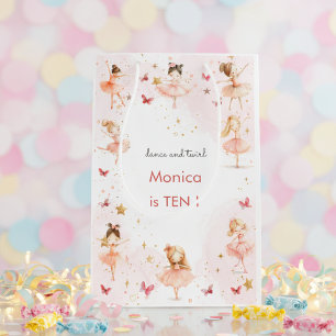 Dance and twirl ballet kid birthday medium gift bag