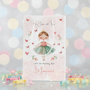 Dance and twirl ballet kid birthday medium gift bag