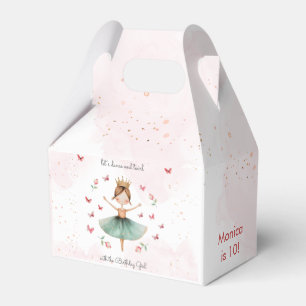 Dance and twirl cute ballerina ballet kid birthday favor boxes