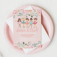 Dance and Twirl Floral Ballet Birthday