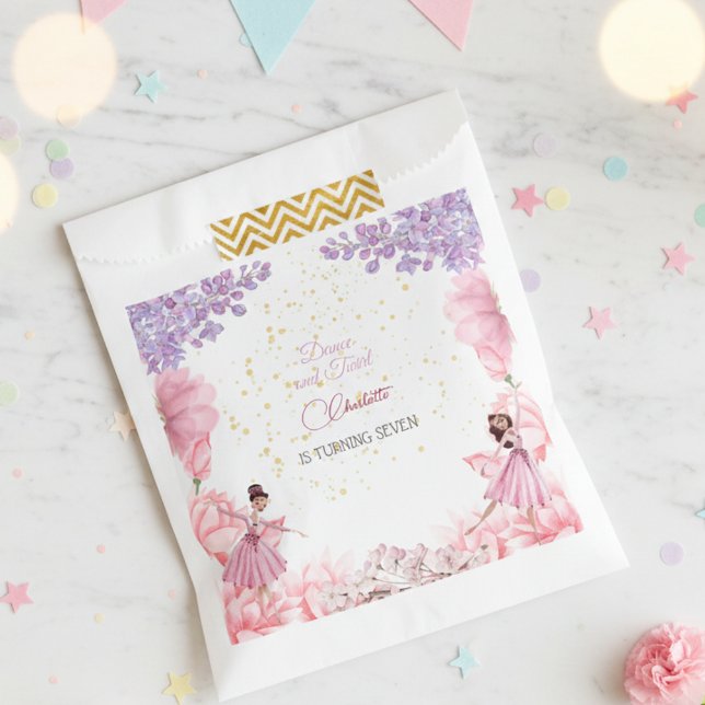 Dance and twirl lovely ballerina birthday favor bag (Creator Uploaded)