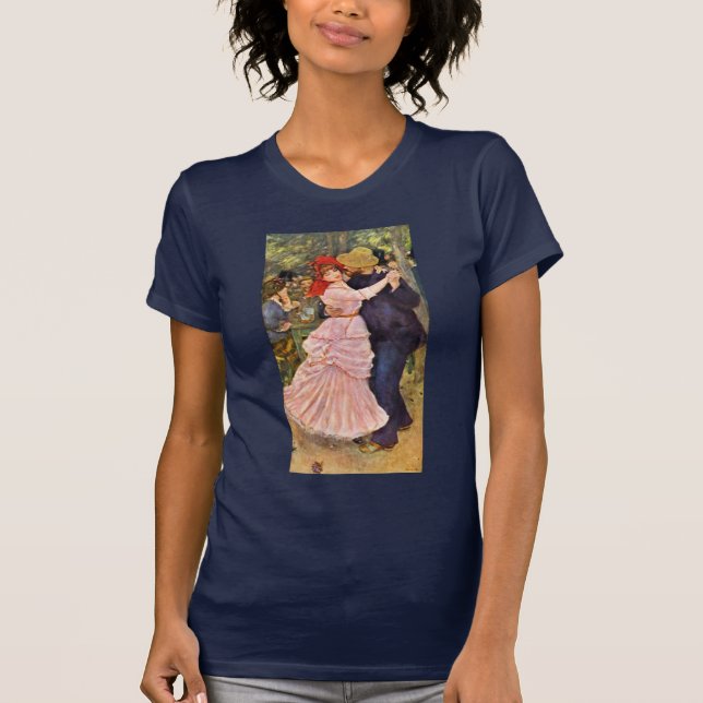 Dance At Bougival By Pierre-Auguste Renoir T-Shirt (Front)