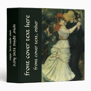 Dance at Bougival by Pierre Renoir, Vintage Art Binder