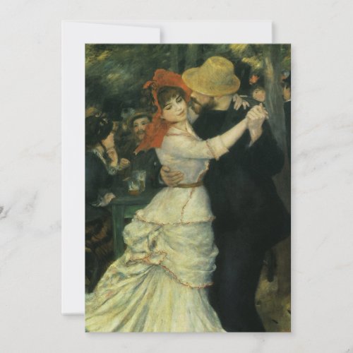 Dance at Bougival by Renoir Engagement Party Invitation