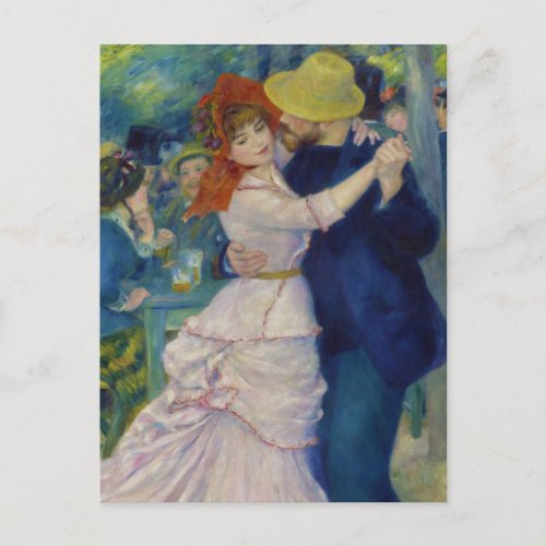 Dance at Bougival by Renoir _ Impressionist Art Postcard