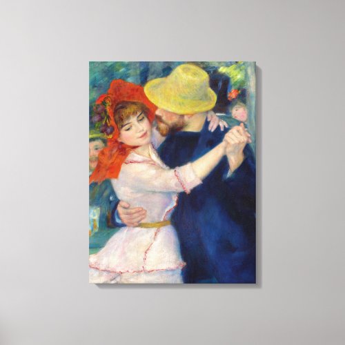 Dance at Bougival Couple by Pierre_Auguste Renoir Canvas Print