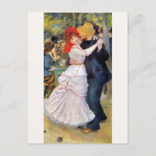 Dance at Bougival Pierre_Auguste Renoir Postcard