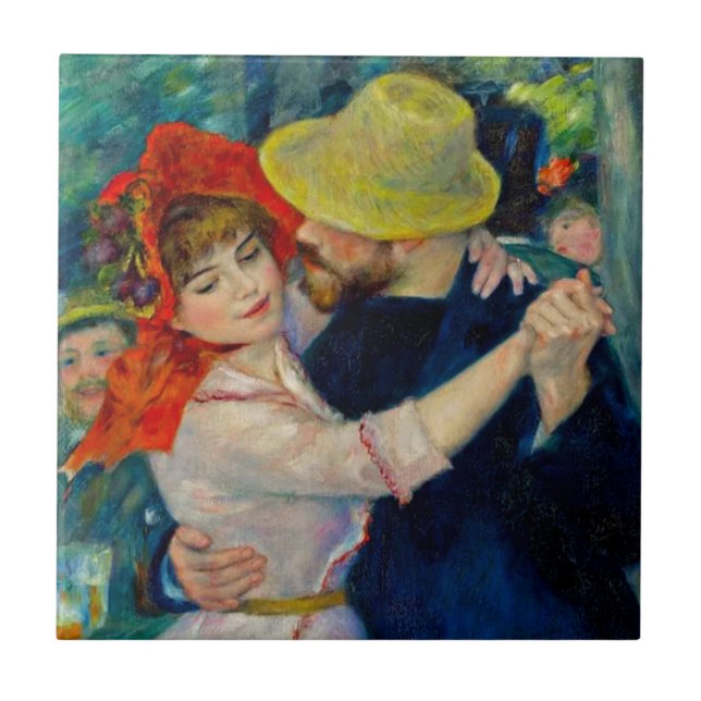Dance at Bougival Pierre Renoir Ceramic Tile (Front)