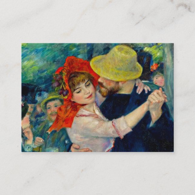Dance at Bougival Pierre Renoir Enclosure Card (Front)