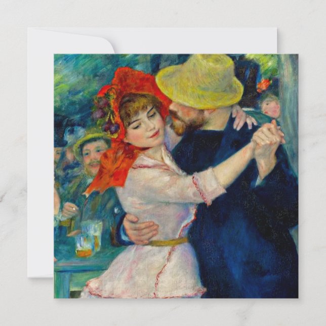 Dance at Bougival Pierre Renoir Invitation (Front)