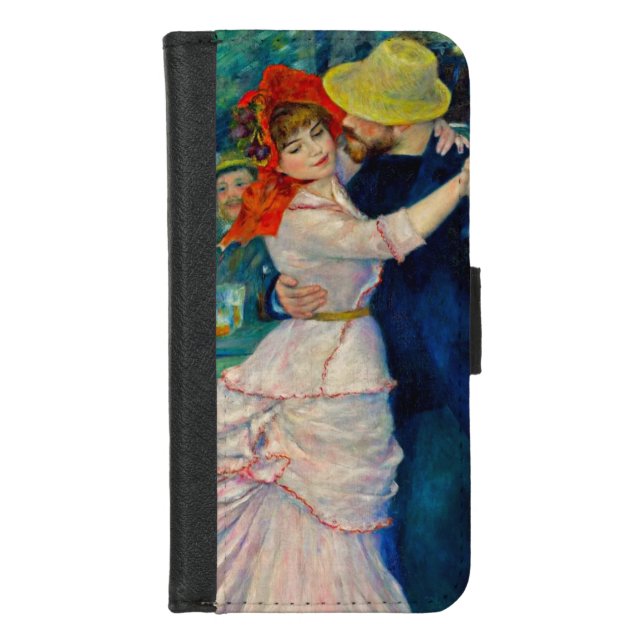 Dance at Bougival Pierre Renoir iPhone Wallet Case (Front)