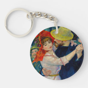 Dance at Bougival Pierre Renoir Keychain