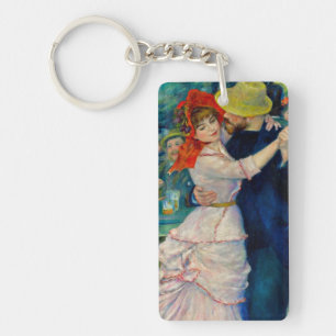 Dance at Bougival Pierre Renoir Keychain