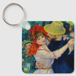 Dance at Bougival Pierre Renoir Keychain