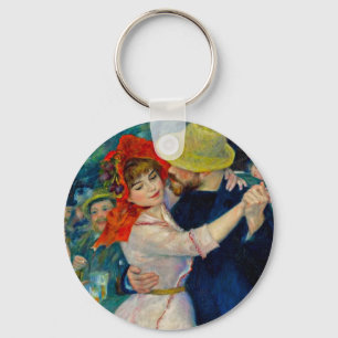 Dance at Bougival Pierre Renoir Keychain