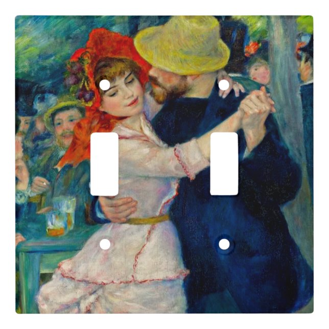 Dance at Bougival Pierre Renoir Light Switch Cover (Front)