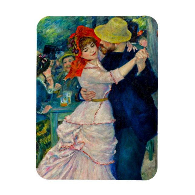 Dance at Bougival Pierre Renoir Magnet (Vertical)