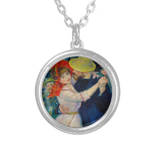 Dance at Bougival Pierre Renoir Silver Plated Necklace