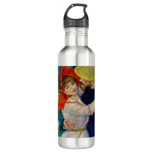 Dance at Bougival Pierre Renoir Stainless Steel Water Bottle