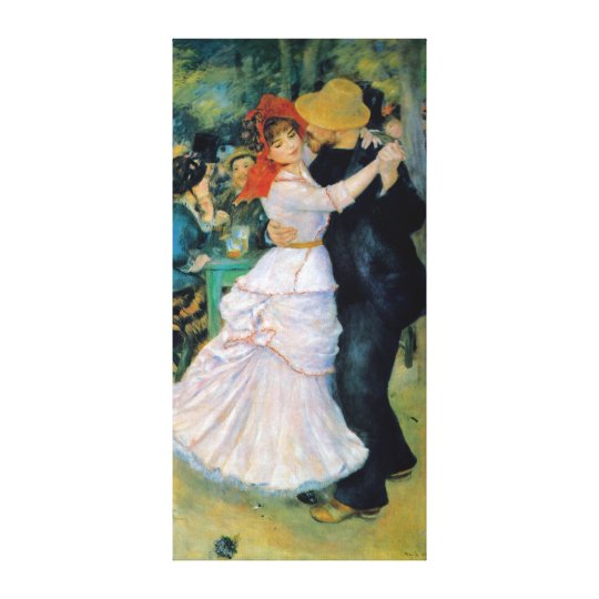 Dance At Bougival Renoir Fine Art Canvas Print Zazzle Dance At Bougival Renoir Fine Art Canvas Print