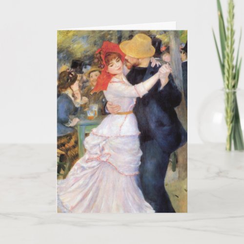 Dance at Bougival _ Renoir Impressionist Painting Card