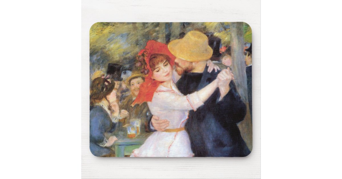Dance At Bougival Renoir Impressionist Painting Mouse Pad
