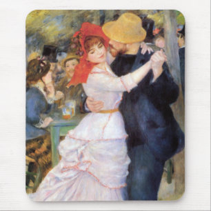 Dance at Bougival - Renoir Impressionist Painting Mouse Pad