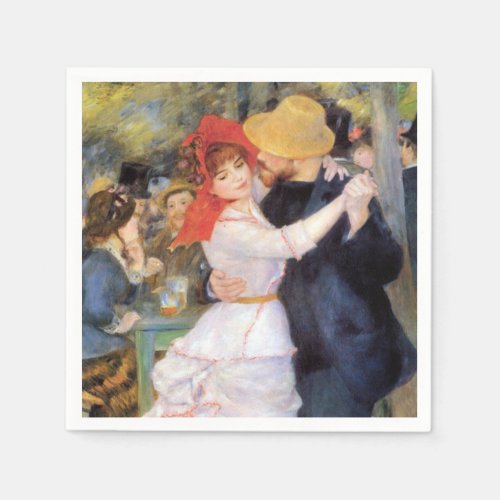 Dance at Bougival _ Renoir Impressionist Painting Napkins
