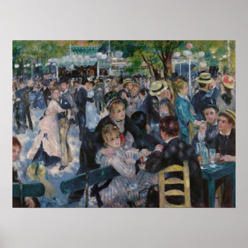 Dance at Le Moulin de la Galette by Auguste Renoir Poster