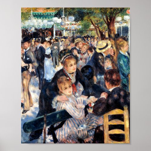 Dance at Le Moulin de la Galette by Pierre_Auguste Poster