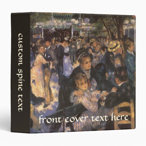 Dance at Le Moulin de la Galette by Pierre Renoir Binder