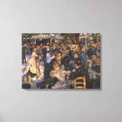 Dance at Le Moulin de la Galette by Pierre Renoir Canvas Print